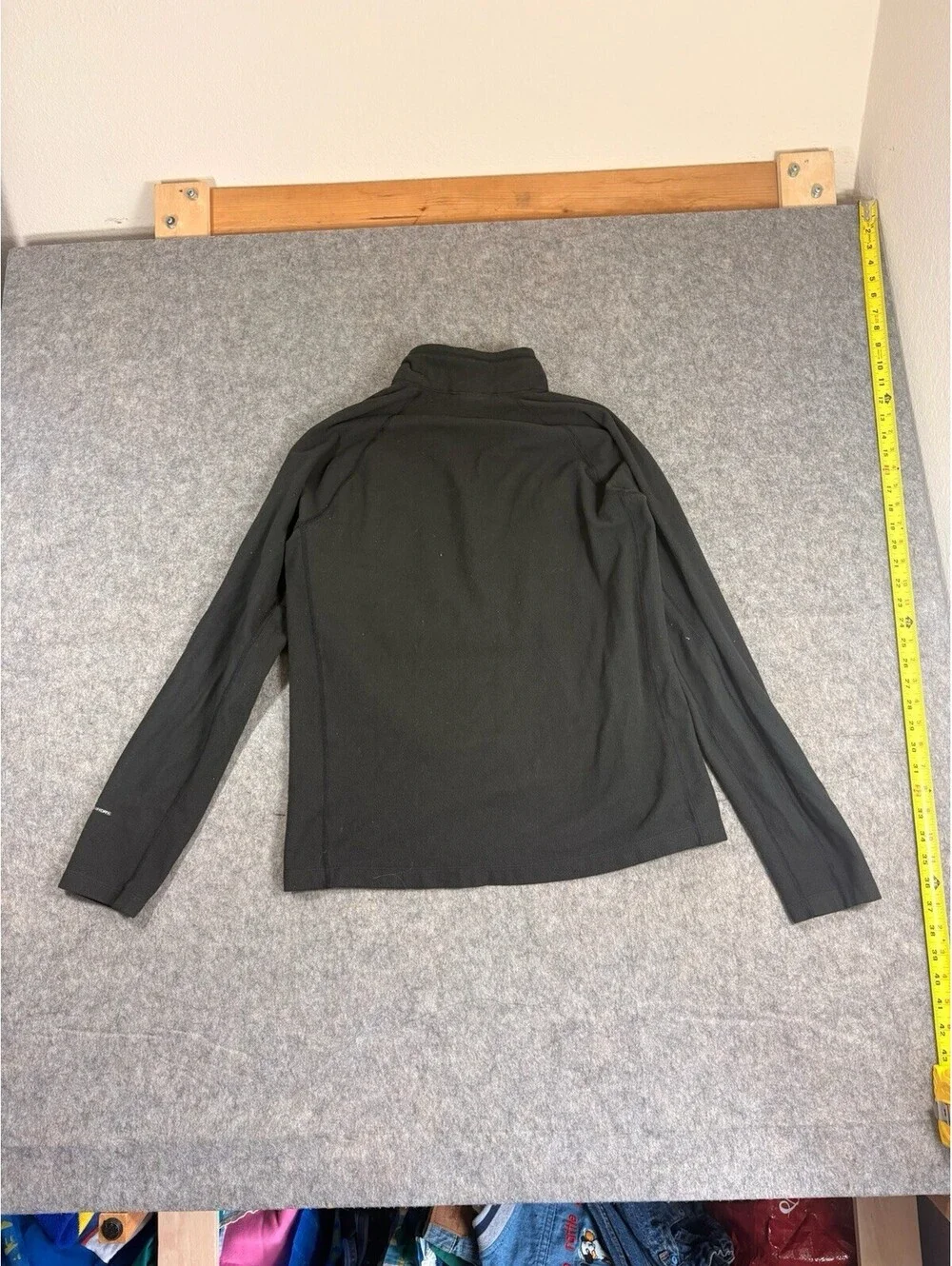 The North Face Mens Fleece 1/2 Zip Pullover Size L Black Long Sleeve Flashdry